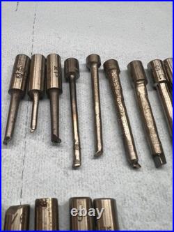 53pc NOS Machinist Tool Lot Bokum Detroit -HSS Carbide, Boring, Threading, more