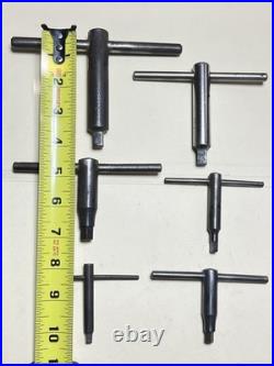 6 Machinist Lathe Chuck Keys Used