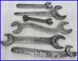 (6) Machinist Lathe Wrench Set, Old Williams Logo Numbered, See Descrip/ Pics