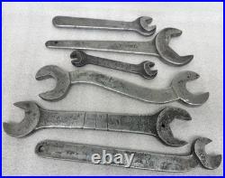 (6) Machinist Lathe Wrench Set, Old Williams Logo Numbered, See Descrip/ Pics
