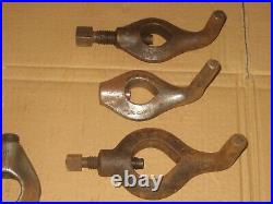 6 vintage bent tail machinist lathe dog tool lot Vulcan No. 5 6 7 8 safety part