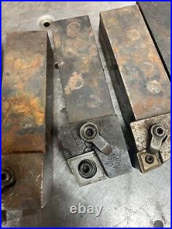 6pc 1-1/4 Metal Lathe Turning Tool Holder Lot Kennametal TRW Machinist box fin