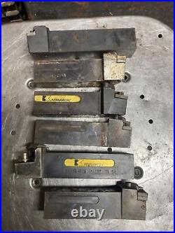 6pc 1-1/4 Metal Lathe Turning Tool Holder Lot Kennametal TRW Machinist box fin