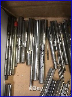 75+pc Reamer Lot 006 Machinist Tool Maker Box Clean Out Metal Lathe Milling Mach
