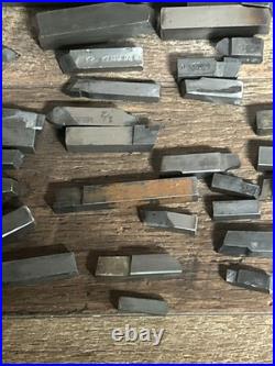 79 Pc Machinist Lathe Tool Bit Lot HSS Cobalt Kenna Mo-Max Rex 95-12 LBS