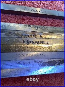 8 Poldi Super HSS10 machinist lathe tool steel blanks 3/8 x3/8