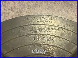 8 SWEETLAND LATHE CHUCK Machinist INDEPENDANT 4 Jaw Chuck 1 3/4 Center, #52