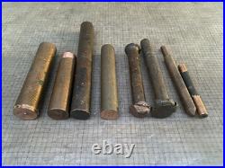 8 VTG Solid Copper Punch Round Bars 1/2, 3/4, 1 Machinist Lathe Old Tools 8 VTG Solid Copper Punch Round Bars 1/2, 3/4, 1 Machinist Lathe Old Tools