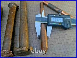 8 VTG Solid Copper Punch Round Bars 1/2, 3/4, 1 Machinist Lathe Old Tools 8 VTG Solid Copper Punch Round Bars 1/2, 3/4, 1 Machinist Lathe Old Tools