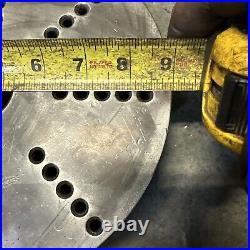 9 D1-3 Drilled & Tapped Metal Lathe Face Plate Pratt Whitney Machinist