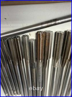 APT Mixed HSS Straight Flute Chucking Reamer Machinist Tool Set Group 17 Pieces