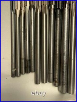 APT Mixed HSS Straight Flute Chucking Reamer Machinist Tool Set Group 17 Pieces