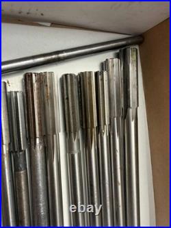 APT Mixed HSS Straight Flute Chucking Reamer Machinist Tool Set Group 17 Pieces