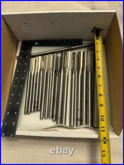 APT Mixed HSS Straight Flute Chucking Reamer Machinist Tool Set Group 17 Pieces