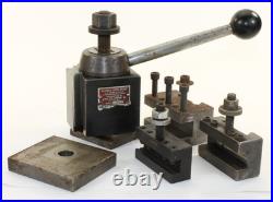 Aloris BXA Quick Change Lathe Tool Post with 3 Holders Machinist Turning USA