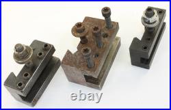 Aloris BXA Quick Change Lathe Tool Post with 3 Holders Machinist Turning USA