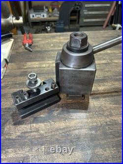 Aloris Ca Metal Lathe Quick Change Tool Post & 1 Tool Holder Machinist Tooling
