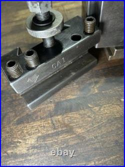 Aloris Ca Metal Lathe Quick Change Tool Post & 1 Tool Holder Machinist Tooling