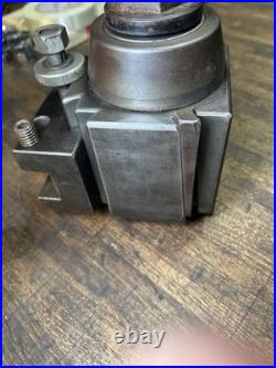 Aloris Ca Metal Lathe Quick Change Tool Post & 1 Tool Holder Machinist Tooling