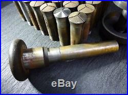 Ames Watchmakers Lathe 1am Collets Lot Of 41 Boley Levin Bc Ames Machinist
