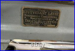 Antique J. G. Blount Lathe. Stuvyesant Lathe. Machinist- Tools- Hardware