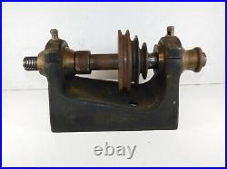 Antique Vtg 1800's FAY & SCOTT Lathe Metal Machine Machinist- Head Stock Brass
