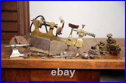 Antique Watchmaker Jewelers Tool Lathe Brass Machinist Vintage Accessories RARE