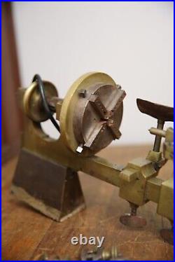 Antique Watchmaker Jewelers Tool Lathe Brass Machinist Vintage Accessories RARE
