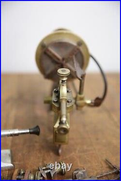 Antique Watchmaker Jewelers Tool Lathe Brass Machinist Vintage Accessories RARE