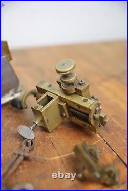 Antique Watchmaker Jewelers Tool Lathe Brass Machinist Vintage Accessories RARE