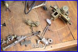 Antique Watchmaker Jewelers Tool Lathe Brass Machinist Vintage Accessories RARE