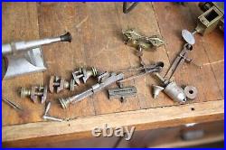 Antique Watchmaker Jewelers Tool Lathe Brass Machinist Vintage Accessories RARE