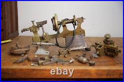 Antique Watchmaker Jewelers Tool Lathe Brass Machinist Vintage Accessories RARE