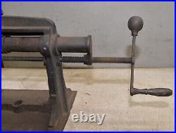 Antique industrial factory aircraft lathe feed screw collectible machinist tool