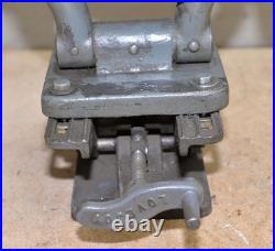 Antique lathe leather belt to 5 vee pulley Lovejoy motor adjuster machinist tool