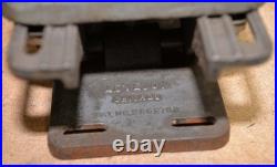 Antique lathe leather belt to 5 vee pulley Lovejoy motor adjuster machinist tool