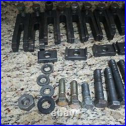 Big Lot Of Machinist Lathe Top Clamps Bolts Shallow V Block Tops-All