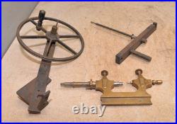 Brass jewelers lathe & hand crank collectible precision machinist antique tool