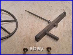 Brass jewelers lathe & hand crank collectible precision machinist antique tool