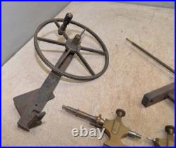 Brass jewelers lathe & hand crank collectible precision machinist antique tool