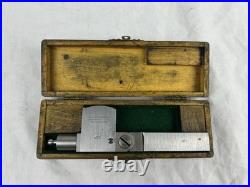 Brown & Sharpe No. 738 Early Lathe Truing Indicator With Case Machinist Tool