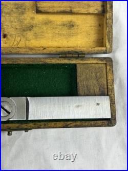 Brown & Sharpe No. 738 Early Lathe Truing Indicator With Case Machinist Tool