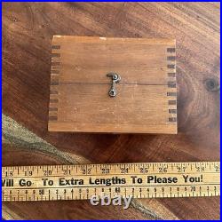 Brown & Sharpe USA No 233 Bench Micrometer with Wooden Case Machinist Tool Lathe