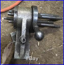 CLAUSING 4 Position Turret Carriage Stop Metal Lathe Machinist 14 Tool Compo