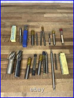 Carbide Hss End Mills Machinist Lathe Cnc Tools Bits Lot Of 20