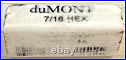 DuMONT MSC 7/16 Pilot Hex Hexagon Push Broach Machinist Lathe Mill Tool HS DuMONT MSC 7/16 Pilot Hex Hexagon Push Broach Machinist Lathe Mill Tool HS