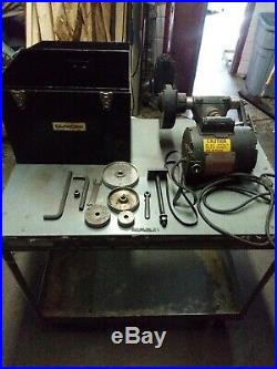DuMore 57-021 Tool Post Lathe Grinder 1/2 HP Machinist with Box & Accessories K80