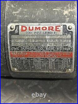 Dumore 44-011 Metal Lathe Tool Post Grinder Machinist Southbend Craftsman Logan