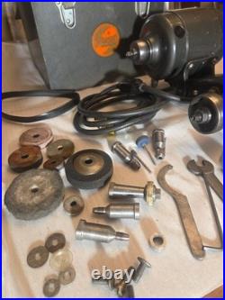 Dumore TOOL POST GRINDER Model 44-011 Case Accessories Lathe Machinist