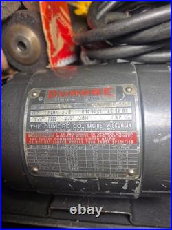 Dumore TOOL POST GRINDER Model 44-011 Case Accessories Lathe Machinist